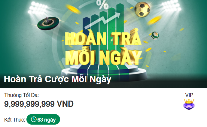 Hoàn Trả Cược Mỗi Ngày V9BET