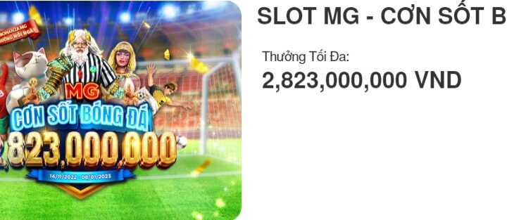 SLOT MG – CƠN SỐT BÓNG ĐÁ Tại V9Bet