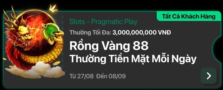 Rồng Vàng 88 – Tiền Thưởng Mỗi Ngày